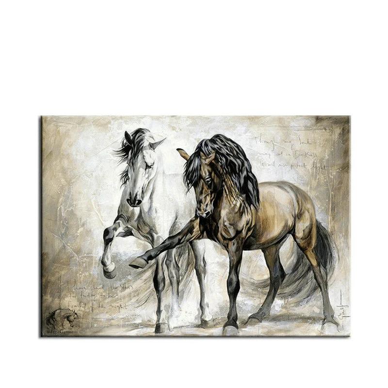 Abstract Horse Painting On Canvas